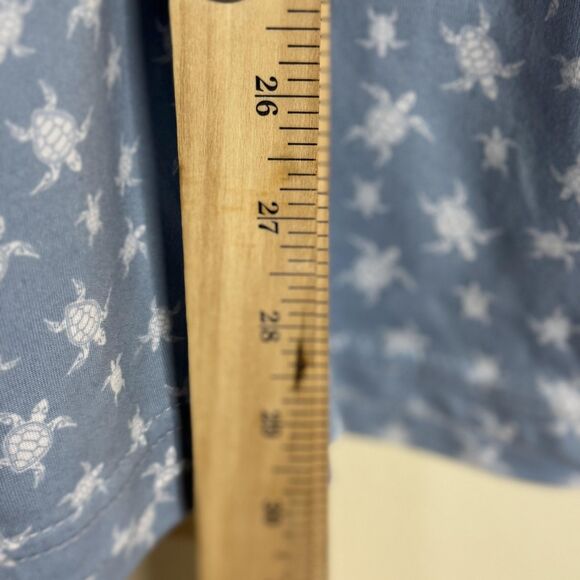 AndersonOrd Polo Shirt Mens Large Blue Turtle Print Golf Performance Stretch AO - Picture 10 of 11